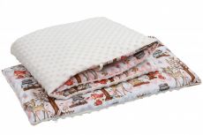 Бампер Twins Premium Minky 2030-TM-202Р, ecru/print